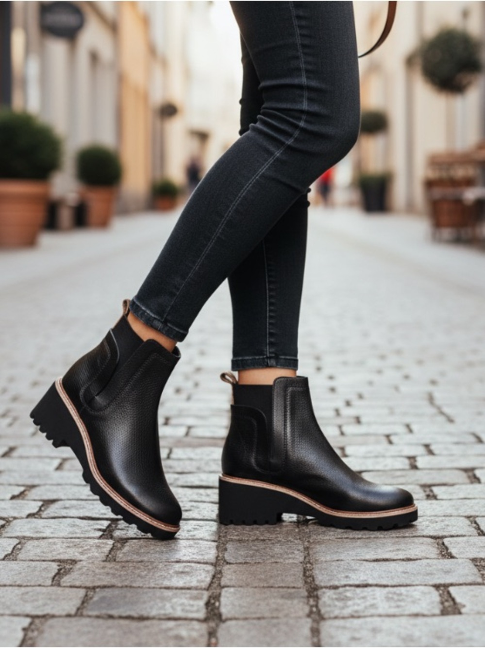 Dolce Vita Women’s Huey Waterproof H20 Black Leather Boot Size 7.5